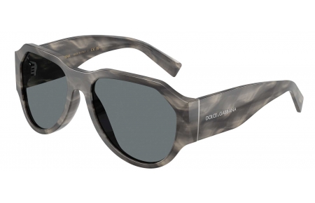 Gafas de Sol - Dolce & Gabbana - DG4504 - 319980  STRIPED GREY // DARK BLUE