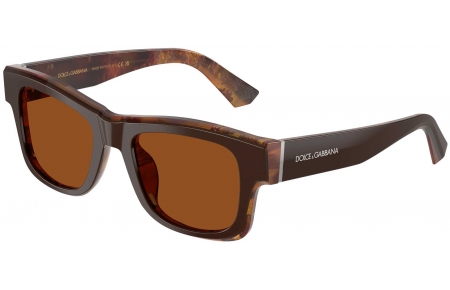 Gafas de Sol - Dolce & Gabbana - DG4515 - 345673  BROWN ON PEARL GOLD BROWN // DARK BROWN
