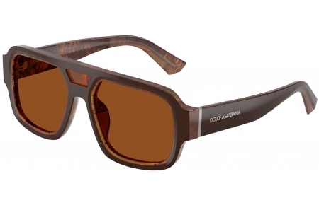 Gafas de Sol - Dolce & Gabbana - DG4516 - 345673  BROWN ON PEARL GOLD BROWN // DARK BROWN