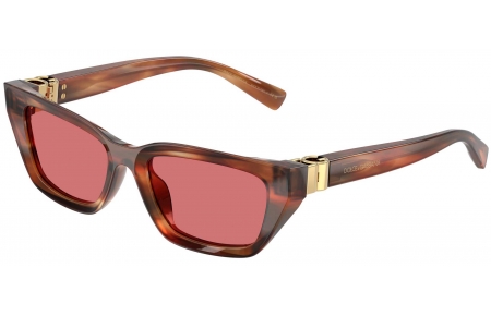 Gafas de Sol - Dolce & Gabbana - DG4532 - 322175  STRIPED BROWN // RED