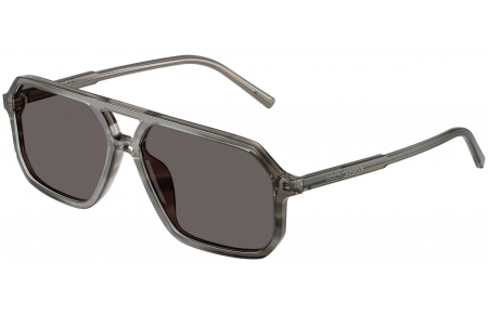 Gafas de Sol - Dolce & Gabbana - DG4541 - 347987 STRIPED GREY // DARK GREY