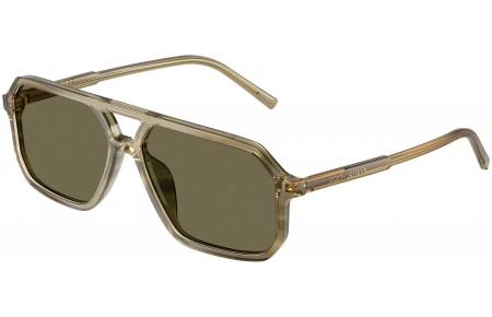 Gafas de Sol - Dolce & Gabbana - DG4541 - 3480/3 STRIPED GREEN // DARK BROWN
