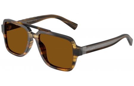 Gafas de Sol - Dolce & Gabbana - DG4544 - 306363  STRIPED BROWN // BROWN