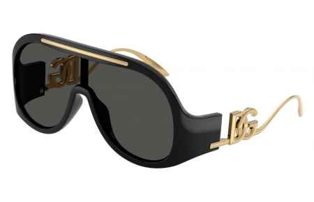 Gafas de Sol - Dolce & Gabbana - DG6202 - 501/87 BLACK // DARK GREY