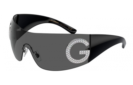 Lunettes de soleil - Dolce & Gabbana - DG2298B - 05/87 BLACK // DARK GREY