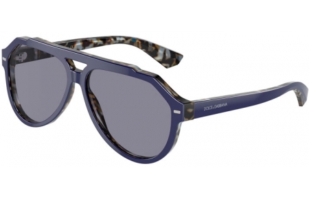 Sunglasses - Dolce & Gabbana - DG4452 - 3423/1 HAVANA BLUE ON BLUE // GREY