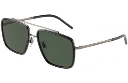 Sunglasses - Dolce & Gabbana - DG2220 - 13359A BRONZE HAVANA // GREEN POLARIZED
