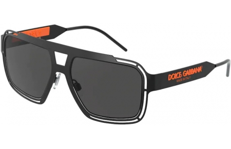 Sunglasses - Dolce & Gabbana - DG2270 - 110687 MATTE BLACK // DAR GREY