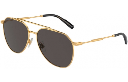 Sunglasses - Dolce & Gabbana - DG2296 - 02/87 GOLD // DARK GREY