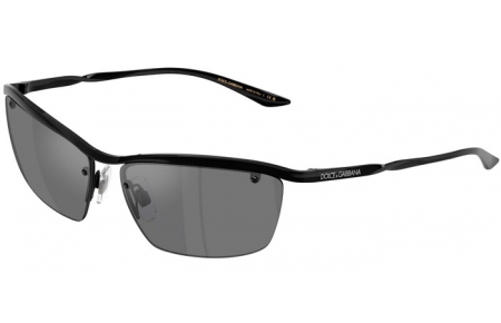 Lunettes de soleil - Dolce & Gabbana - DG2307 - 01/6G BLACK // GREY MIRROR BLACK