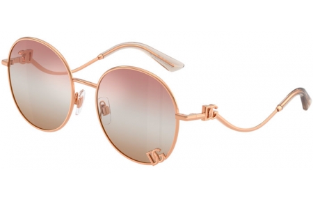 Gafas de Sol - Dolce & Gabbana - DG2324 - 1298EL  ROSE GOLD // BROWN GRADIENT PINK