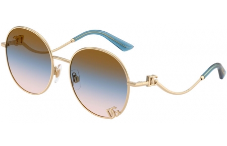 Gafas de Sol - Dolce & Gabbana - DG2324 - 488/U6 PALE GOLD // BROWN GRADIENT PINK BLUE