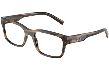 Monturas - Dolce & Gabbana - DG3352 - 3200  STRIPED TOBACCO