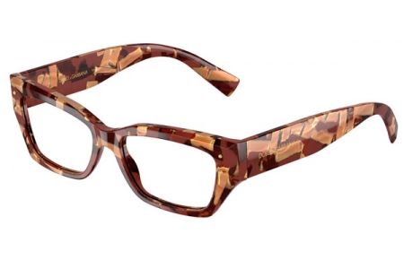 Monturas - Dolce & Gabbana - DG3387 - 3462  PEARL HAVANA BROWN