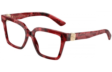 Monturas - Dolce & Gabbana - DG3395 - 3463  PEARL HAVANA RED