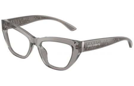 Monturas - Dolce & Gabbana - DG3412 - 3160  TRANSPARENT GREY