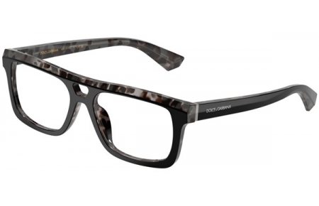 Monturas - Dolce & Gabbana - DG3431 - 3403  BLACK ON HAVANA GREY