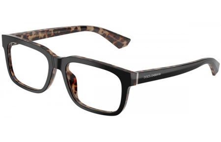 Monturas - Dolce & Gabbana - DG3432 - 3417  BLACK ON HAVANA RED
