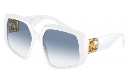 Lunettes de soleil - Dolce & Gabbana - DG4386 - 331219 WHITE // LIGHT BLUE GRADIENT TRANSPARENT