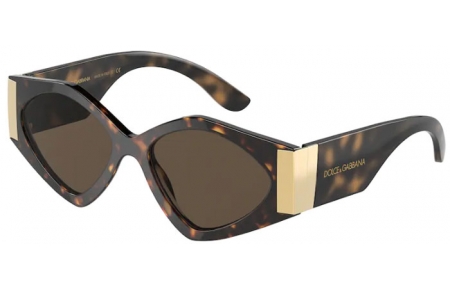 Gafas de Sol - Dolce & Gabbana - DG4396 - 502/73 HAVANA // DARK BROWN