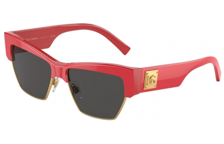Gafas de Sol - Dolce & Gabbana - DG4415 - 337787 METALLIC RED // DARK GREY
