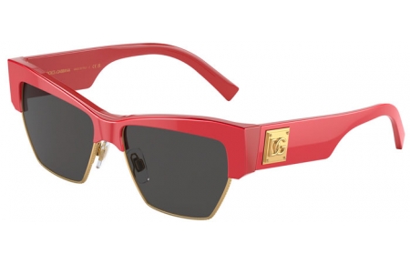 Sunglasses - Dolce & Gabbana - DG4415 - 337787 METALLIC RED // DARK GREY