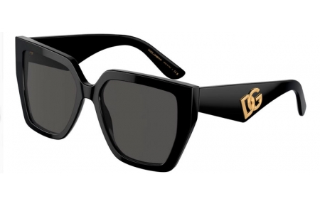 Lunettes de soleil - Dolce & Gabbana - DG4438 - 501/87 BLACK // DARK GREY