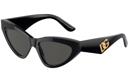 Lunettes de soleil - Dolce & Gabbana - DG4439 - 501/87  BLACK // DARK GREY