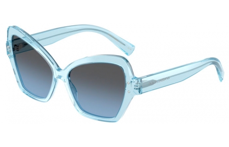 Sunglasses - Dolce & Gabbana - DG4463 - 33227C  TRANSPARENT BLUE // LIGHT BLUE MIRROR SILVER