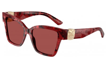 Gafas de Sol - Dolce & Gabbana - DG4470 - 346375  PEARL HAVANA RED // DARK VIOLET