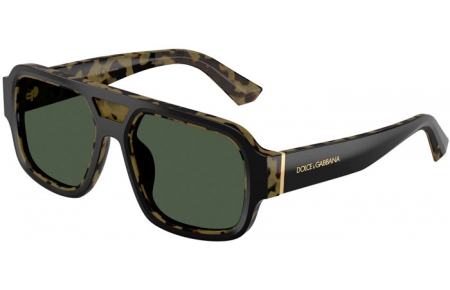 Gafas de Sol - Dolce & Gabbana - DG4516 - 34049A BLACK ON HAVANA YELLOW // DARK GREEN POLARIZED