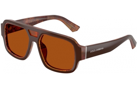 Gafas de Sol - Dolce & Gabbana - DG4516 - 345673  BROWN ON PEARL GOLD BROWN // DARK BROWN