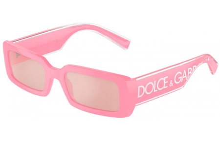 Sunglasses - Dolce & Gabbana - DG6187 - 3262/5 PINK // LIGHT PINK MIRROR SILVER