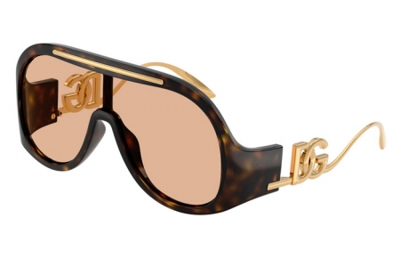 Lunettes de soleil - Dolce & Gabbana - DG6202 - 502/93  DARK HAVANA // LIGHT BROWN