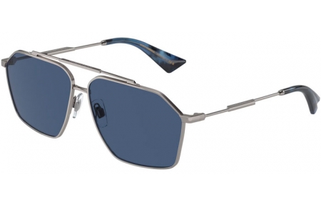 Sunglasses - Dolce & Gabbana - DG2303 - 04/80 GUNMETAL // DARK BLUE