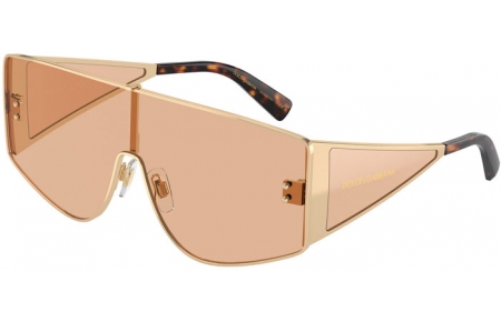Sunglasses - Dolce & Gabbana - DG2305 - 13655A  LIGHT GOLD // LIGHT BROWN FLASH MIRROR