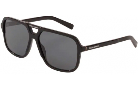 Lunettes de soleil - Dolce & Gabbana - DG4354 - 193481 BLACK // GREY POLARIZED