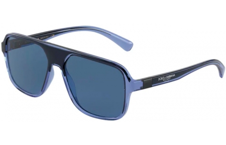 Gafas de Sol - Dolce & Gabbana - DG6134 - 325880 TRANSPARENT BLUE BLACK // DARK BLUE