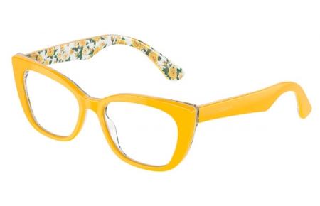 Lunettes Junior - Dolce & Gabbana Junior - DX3357 - 3443  YELLOW ON YELLOW ROSES