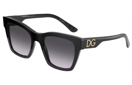 Gafas de Sol - Dolce & Gabbana - DG4384 - 501/8G BLACK // GREY GRADIENT
