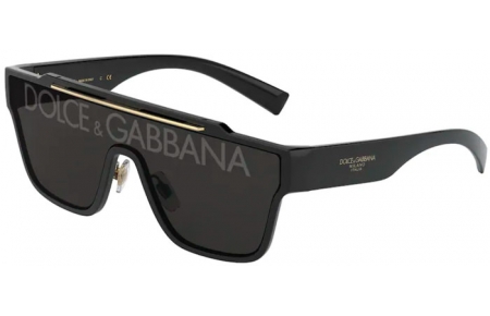 Lunettes de soleil - Dolce & Gabbana - DG6125 - 501/M BLACK // DARK GREY TAMPO D&G SILVER