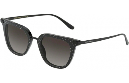 Sunglasses - Dolce & Gabbana - DG4363 - 31268G POIS WHITE ON BLACK // GREY GRADIENT