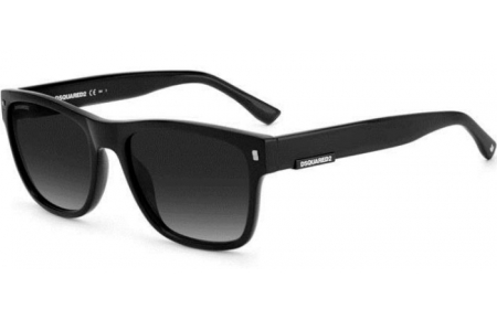 Sunglasses - Dsquared2 - D2 0004/S - 807 (9O) BLACK // DARK GREY GRADIENT