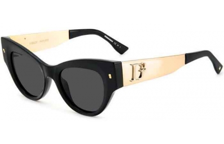 Lunettes de soleil - Dsquared2 - D2 0062/S - 807 (IR) BLACK // GREY