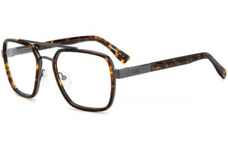 Frames - Dsquared2 - D2 0064 - EKP DARK RUTHENIUM HAVANA