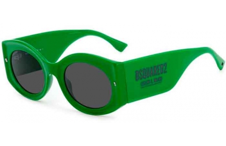Sunglasses - Dsquared2 - D2 0071/S - 1ED (IR) GREEN // GREY