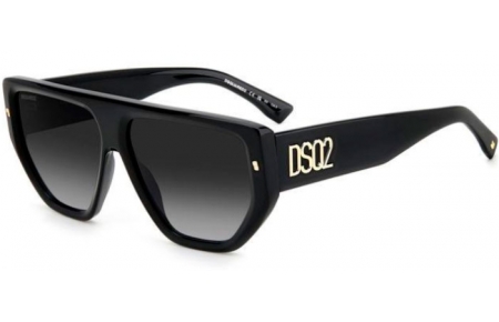 Sunglasses - Dsquared2 - D2 0088/S - 2M2 (9O) BLACK GOLD // DARK GREY GRADIENT