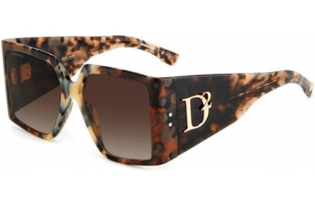 Gafas de Sol - Dsquared2 - D2 0096/S - ACI (HA) GREY HAVANA // BROWN GRADIENT