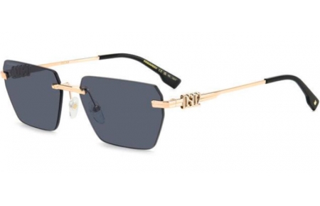 Lunettes de soleil - Dsquared2 - D2 0102/S - 807 (2K) BLACK // GREY ANTIREFLECTION