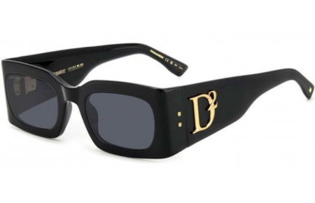 Lunettes de soleil - Dsquared2 - D2 0109/S - 807 (IR) BLACK // GREY BLUE